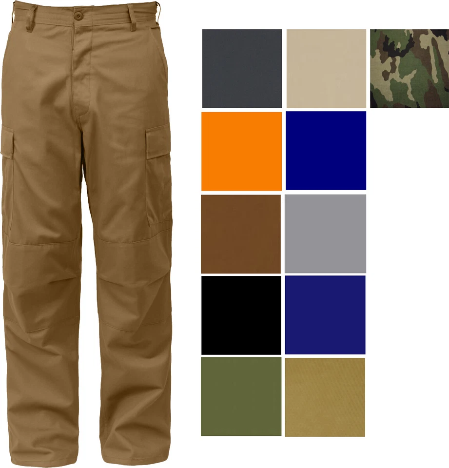 Rothco Tactical BDU Cargo Pants Military Uniform Trouser Army 6 Pocket Fatigues - Image 1 of 1