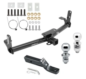 Trailer Tow Hitch For 05-17 Equinox Terrain Torrent Vue + 1-7/8" & 2" Dual Balls - Picture 1 of 11