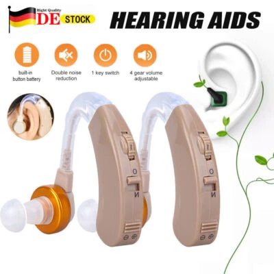 2 Profi Digital Hörgerät Hörhilfe Hörverstärker Hörgeräte Gerät Taub Verstärker - Bild 1 von 4