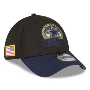 New Dallas Cowboys New Era 2022 Salute To Service 39THIRTY Flex Hat Sz S/M - Picture 1 of 10