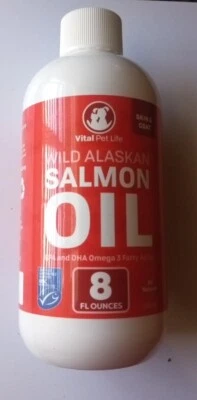 Salmon Oil for Dogs & Cats - Healthy Skin & Coat, Fish Oil, Omega 3 Exp. 03/2024 - Image 1 of 4