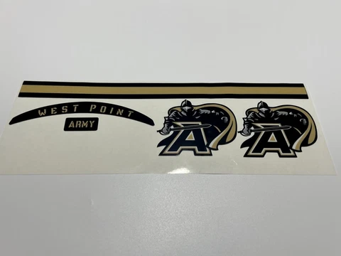 Army Black Knights 2006-2014 "Knight in Armor" Mini Football Helmet Decal Set Cover
