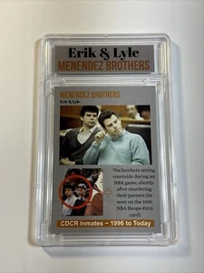 Menendez Brothers Card ~ Courtside At Knicks Game ~ 1990 NBA ~ Netflix - Picture 1 of 2