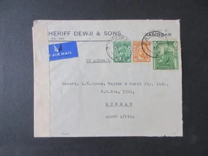 Zanzibar 1940 Censor Cover, 99p Start - Picture 1 of 2
