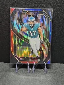 2024 Panini Select Nakobe Dean #185 Premier Level Red And Blue Shock Prizm - Picture 1 of 2