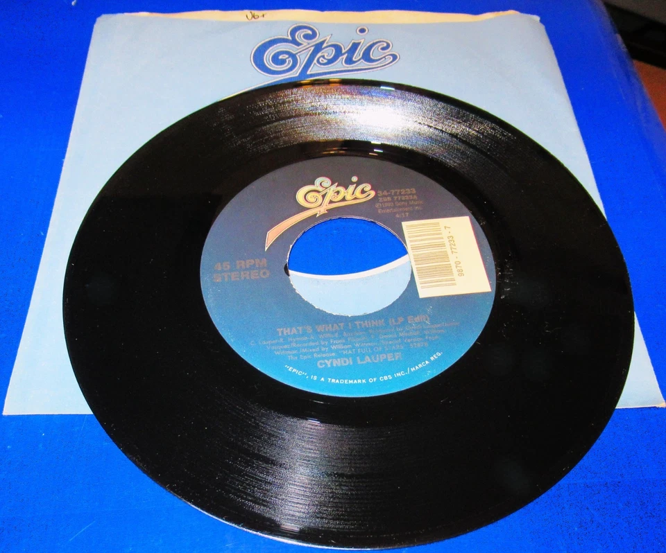 Cyndi Lauper, That's What I Think / That's What I Think (Live Version) - Image 1 of 1