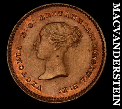 Great Britain: 1839 Quarter Farthing - Scarce  Uncirculated  Lustrous  #E7307 - Image 1 of 2