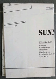 Simprop Sunny Bauplan Segelflugzeug Gebraucht - Bild 1 von 2