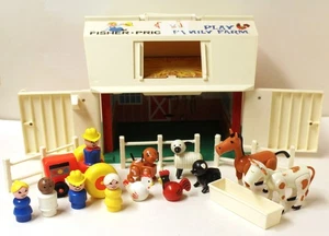 Vintage 1967 Fisher-Price Little People Play Family Farm Set - Picture 1 of 9