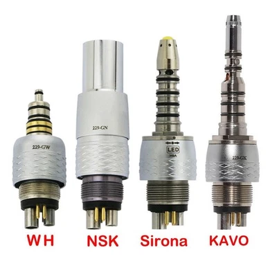 Pieza de mano dental LED CX229-GK con acoplador rápido para fibra óptica KAVO 6 orificios Foto 1 de 4