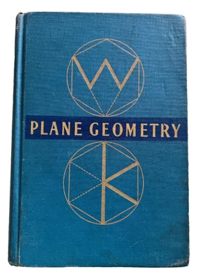 PLANE GEOMETRY Revised Edition 1949 Hard Cover by Welchons & Krickenberger Foto 1 de 4