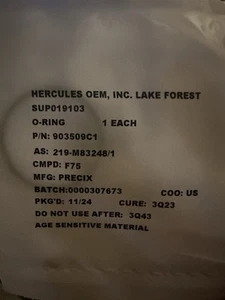 Hercules O-Ring 903509C1 PRECIX - Picture 1 of 1