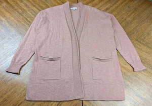 Madewell maglione cardigan donna aperto in bocciolo di rosa sbiadito taglia media  - Foto 1 di 10