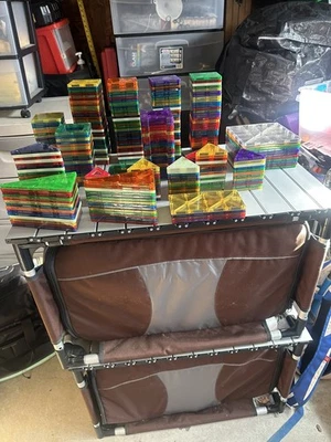 Lot Of 370 Mixed Picasso Shape Mags Play Mags Cossy Magnatile Magnetic Tiles - Image 1 of 4