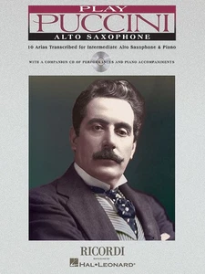 Play Puccini 10 Arias Alto Sax & Piano Classical Sheet Music Play-Along Book CD - Picture 1 of 1