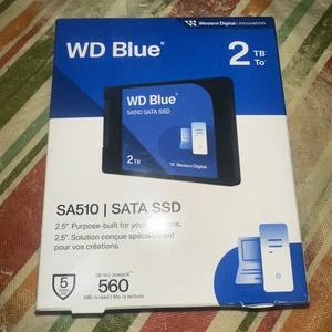 WD Blue 2TB SA510 SATA Internal Solid-State Drive - Blue (WDBB8H0020BNC-WRWM) - Afbeelding 1 van 3