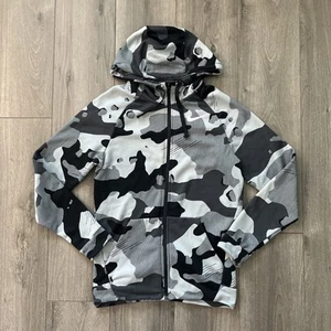 Nike Men’s S Full Zip Hoodie Sweatshirt Gray Camo - Picture 1 of 6