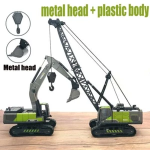 Bulldozer Forklift Crane Truck Toys Vehicle Excavator Kids Student - Picture 1 of 16