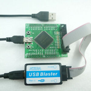 EP4CE6E22 FPGA Dev Board + USB Blaster Programmer Altera Cyclone IV EP4CE6 CPLD