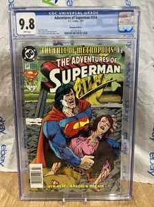 ADVENTURES OF SUPERMAN #514 CGC 9.8 - Ultra Rare Newsstand ONLY 1 ON CENSUS - Picture 1 of 3