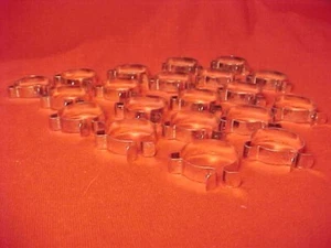 20 abrazaderas de cable de cambio de freno de 1" de acero para bicicleta muscular clips Huffy Sears nuevo de lote antiguo - Imagen 1 de 20