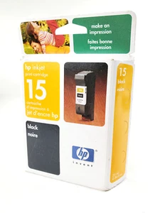 HP 15 C6615DC SCHWARZ Tintenstrahl Deskjet Druckpatrone werkseitig versiegelt HP15 - Bild 1 von 8