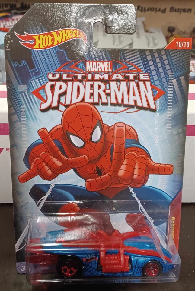 2015 Hot Wheels #10 Marvel Ultimate Spider Man Spiderman Blue Arachnorod - Image 1 of 1