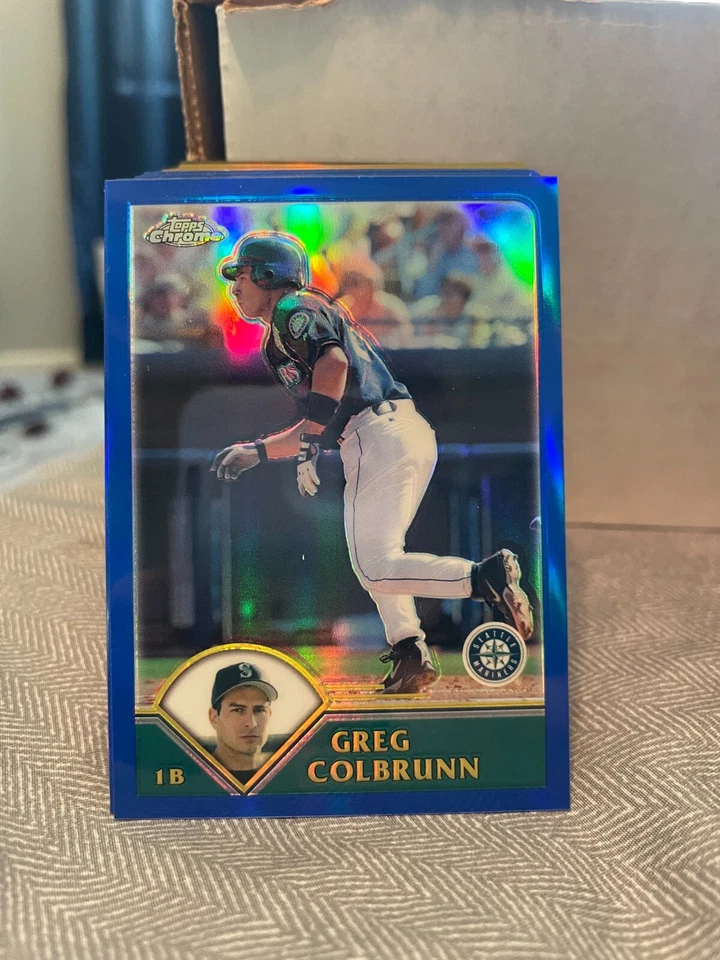 2003 Topps Chrome Traded Refractors #T77 Greg Colbrunn MARINERS! - Image 1 of 1