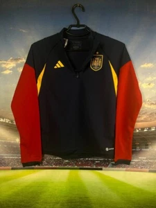 Spain Team Training Football Soccer Jacket Adidas Young Size M 11-12YRS - Picture 1 of 7