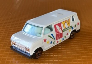 Vintage Unbranded White Ford Bedford TV Channel Van 1/64 Diecast Rare Original + - Picture 1 of 6