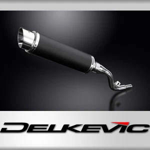 SUZUKI DR125 SM 2005-2014 350mm CARBON RUND BSAU SCHALLDÄMPFER AUSPUFF KIT - Bild 1 von 4