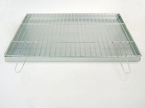 Gaveta de Cenizas en Set Con Parrilla 4mm Mango Plegable 60x40cm Estufa Barbacoa - Imagen 1 de 12