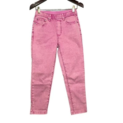Dg2 Diane Gilman Skinny Jeans Pants Women Size XS Pink Fuchsia Pull On Elastic - Image 1 of 4