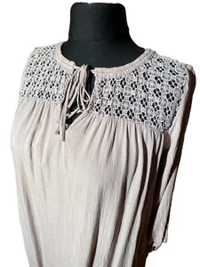 Tom Tailor Damenbluse beige 3/4-Arm 100% Viskose Größe 40 - Bild 1 von 5