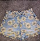 American Eagle Mom Short Sunflower Denim Jean Shorts Womens 6