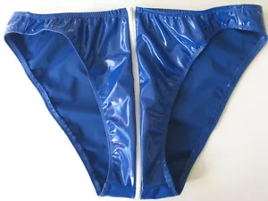 Hombre Brillante PVC Brief Royal Blue s m l o xl Trajes personalizados USA Trajes de baño - Imagen 1 de 1