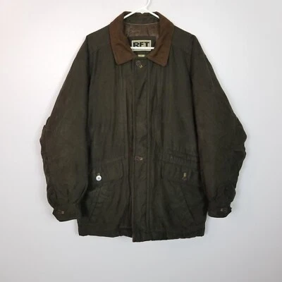 RFT RAINFOREST Down Filled Suede Collar Puffer Jacket Coat Brown Size Medium - Image 1 of 4