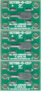 SOT89-5 1.50mm(0.06") to DIP6 0.3" - 3 PCS. [US] - Picture 1 of 1