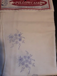 One Pair Pillowcase Embroidery 30x42 - Picture 1 of 5