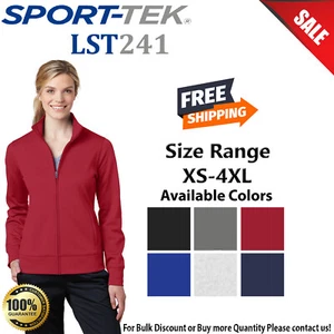 Sport-Tek Womens Long Sleeve Sport Wick Fleece Full Zip Jacket LST241 - Picture 1 of 7