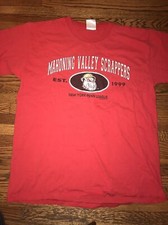 MAHONING VALLEY SCRAPPERS T Shirt VINTAGE Men’s LARGE Red Rare NY - PENN LEAGUE