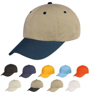 Lote de 1 docena de gorras de béisbol 100 % algodón 6 paneles corona baja sombreros al por mayor a granel - Imagen 1 de 13