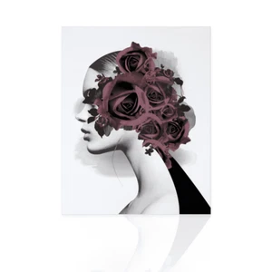 Quadro Woman and Roses - Picture 1 of 4