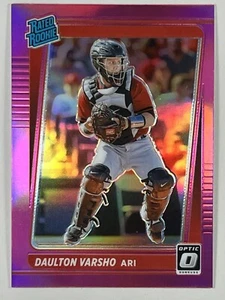 2021 Panini Donruss Optic Daulton Varsho #46 Rated Rookie Pink Prizm - Picture 1 of 2