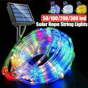 LED Solar Rope Tube Light Waterproof Outdoor 23/39/72/105FT-Garden Decor String - Picture 1 of 19