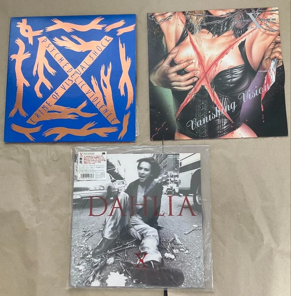 X Япония Голубая Кровь ИСЧЕЗАЮЩЕЕ ВИДЕНИЕ ГЕОРГИН Рисунок 12" Винил 1989 LP Набор Записей - Изображение 1 из 1