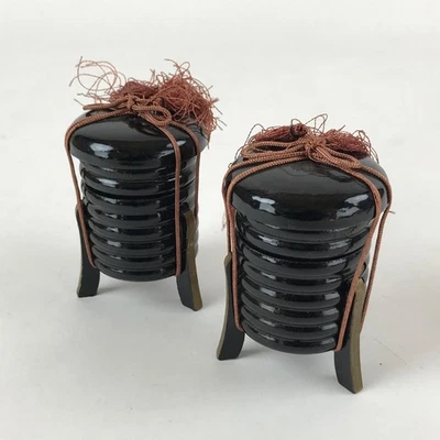 Muñeca Hina japonesa Kaioke almacenamiento conjunto de 2 piezas de colección madera niñas día decoración ID546 Foto 1 de 4