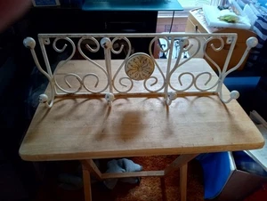 vintage painted cast iron coat and hat 4 hook hanger for the wall - Picture 1 of 6