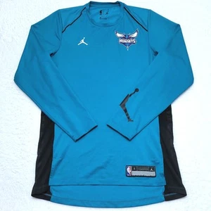 Nike Dri-Fit NBA Charlotte Hornets teal long sleeve shooting shirt Men's SMALL S - Picture 1 of 10