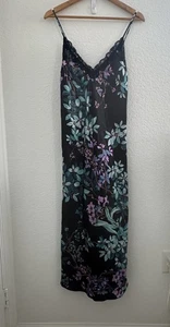 Linea Donatella Midi Babydoll Slip Dress Nightie Women M Floral Fairy Whimsygoth - Picture 1 of 11